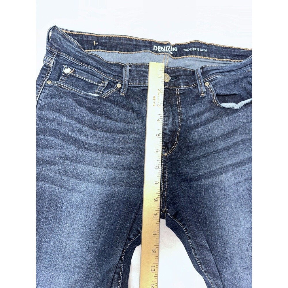 DENIZEN from Levi's Women’s Blue Dark Wash Slim Skinny Stretch Denim Jeans - Picture 5 of 8